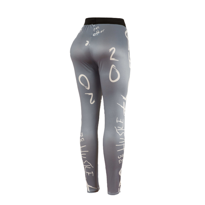 Letter Print Sexy Fitness Sports Yoga Pants NSYF56870