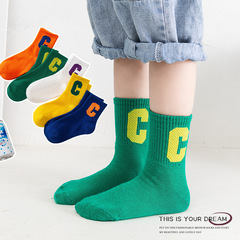 Children's crew socks, Instagram-style trendy socks, original fashionable socks, cartoon cute children's trendy socks, dropshipping one piece.
