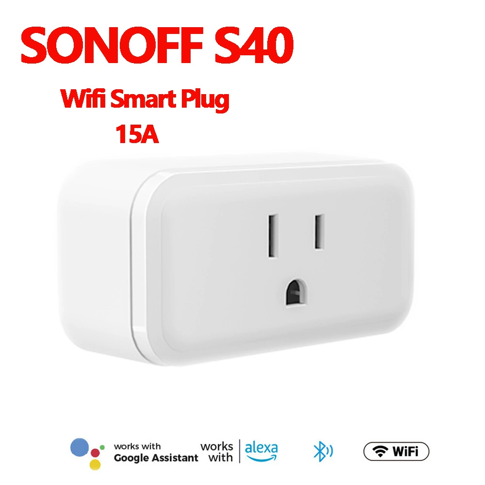 Умная розетка Sonoff S40 TPA TPB с Wi-Fi/Zigbee, стандарт США, с функцией измерения энергопотребления для умного дома