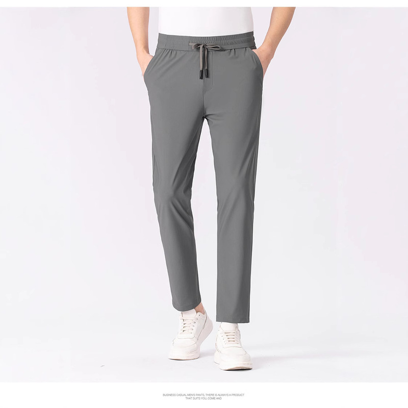 Summer Casual All-match Comfortable Sports Pants Loosen Non-ironing Daily Travel Outdoor Drawstring Sports Pants for Hair