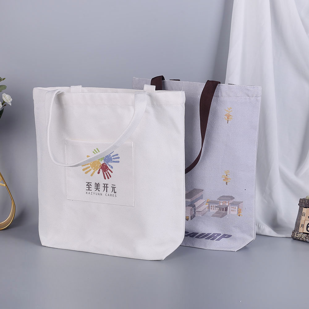 国潮手提帆布袋印刷logo学生单肩帆布包购物袋批发广告宣传棉布袋