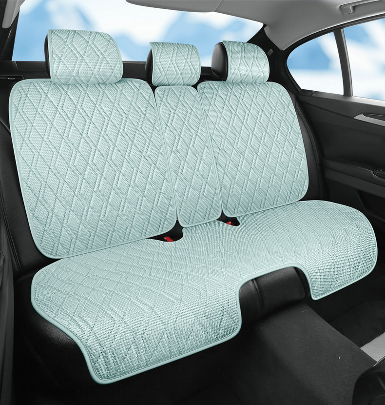 New car seat cushion made of ice silk, breathable and skin-friendly, comfortable seat cover, high-end seat cover, suitable for all seasons