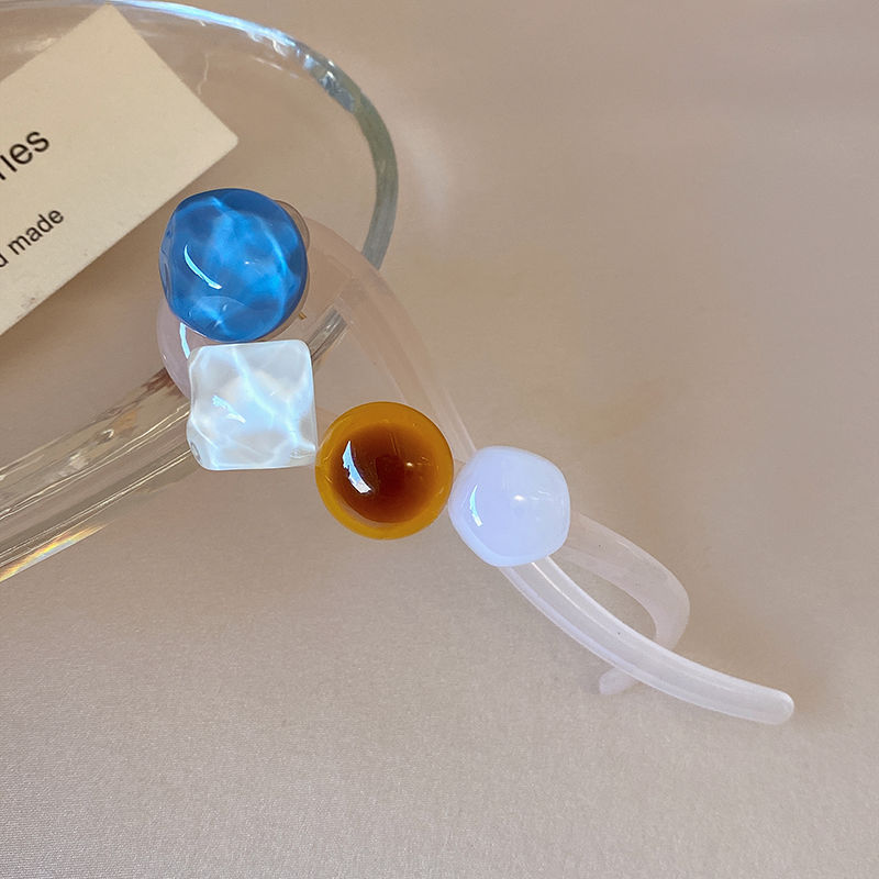 Temperamento coreano de alta gama gelatina pudín torsión clip cabello de alta calidad un clip de estilo estilo estilo de cabello