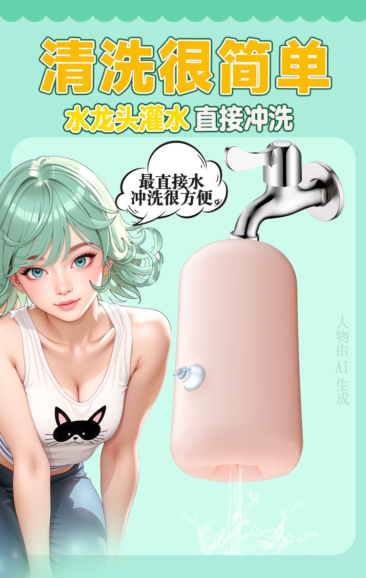 Portable Manual Male Masturbator Cup with Soft Gel Sleeve and Storage Pouch — detail image 8