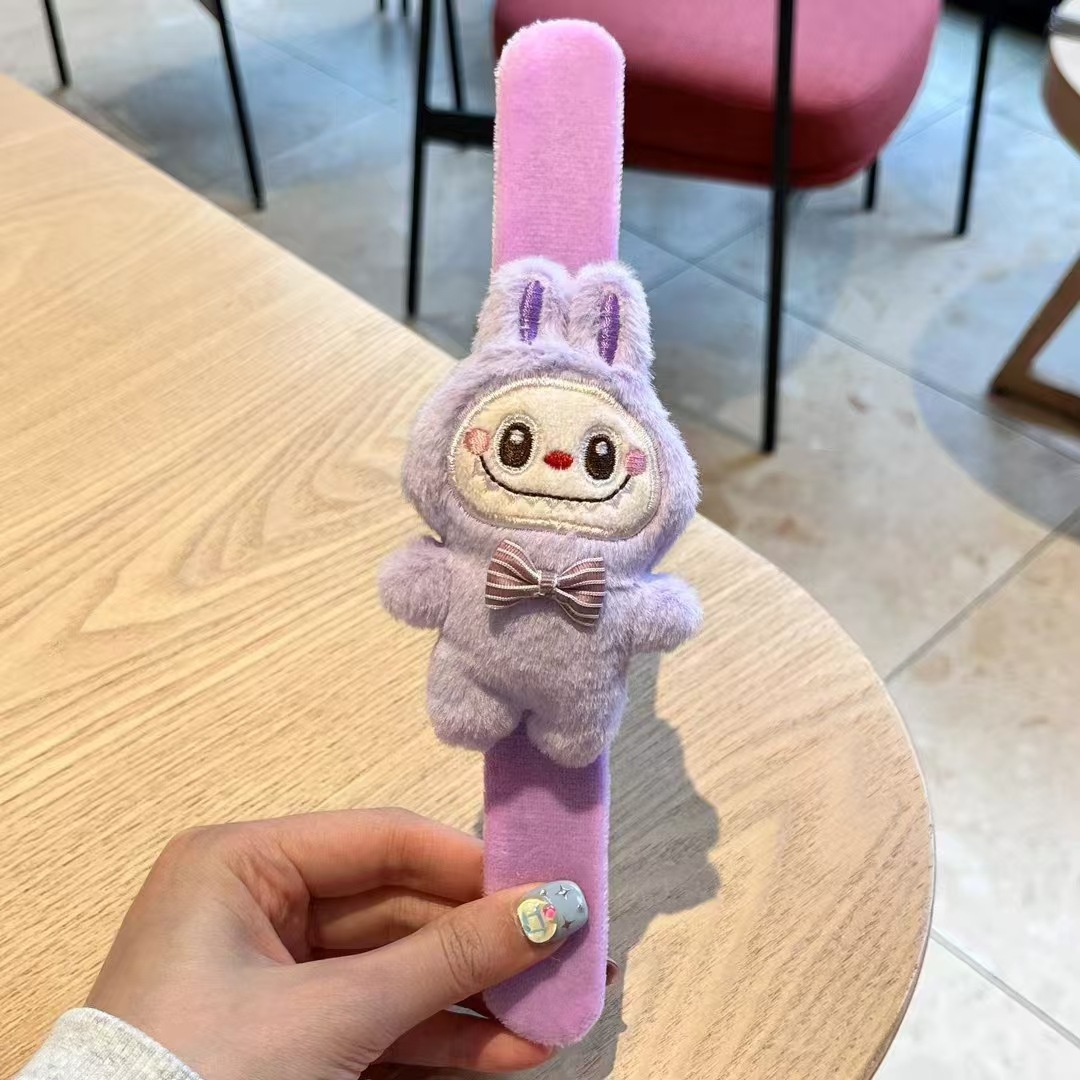 보라색 천 스냅 링