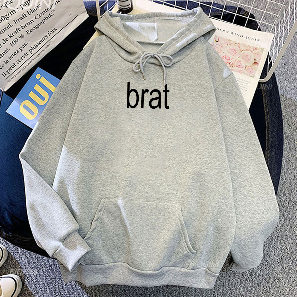 2024 Album Brat Graphic Printing Sudaderas Charli XCX Singer