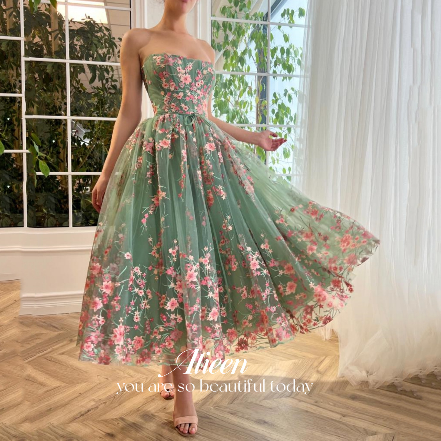 Graduation Dress Women's AliExpress Mid-length Wedding Party Elegant Fairy dress Adult Ceremony Evening Dress