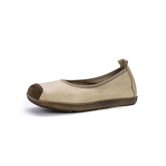 First Layer Cowhide Vintage Single-Layer Shoes Women's 2025 New Flat Comfortable Commuter Square Head Small One-Step Casual Women's Shoes