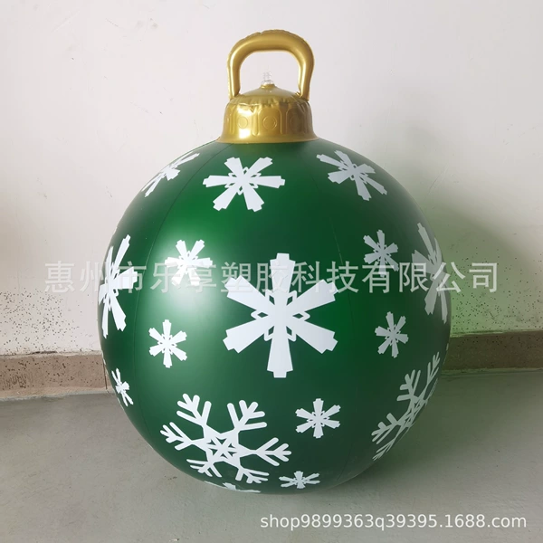 Semi-transparent green snowflake (A)