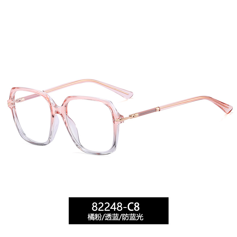 82248 nuevo marco óptico de lujo europeo y americano de mujer fábrica de gafas de miopía spot pin de pegamento de oro marco de gafas CP image 14