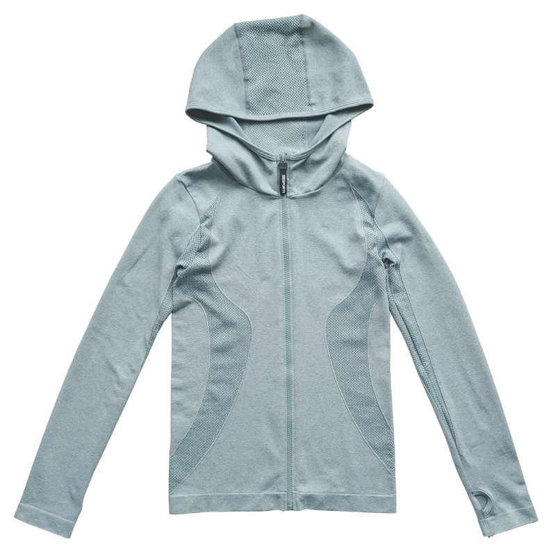 Yoga clothing, sports travel jacket for gym, quick dry sports suit with zipper, hoody, for running 5