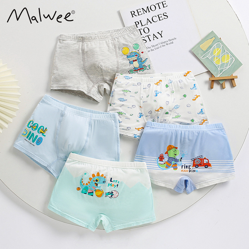 Malwee transfronterizo nuevo tipo de ropa interior para niños, grado de seguridad de clase A, cinco pantalones cómodos ajustados