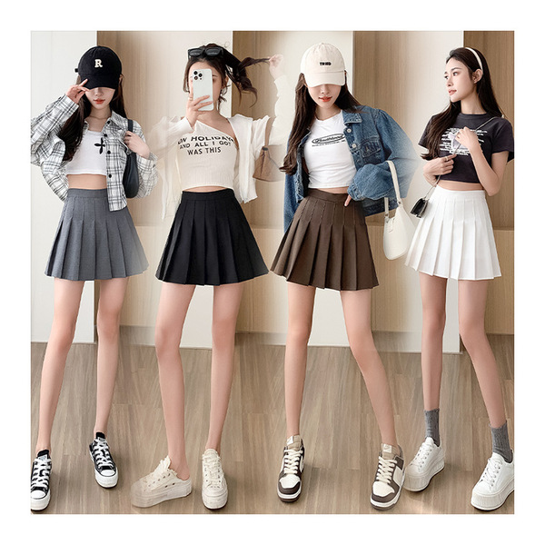 Long student pleated skirt for students