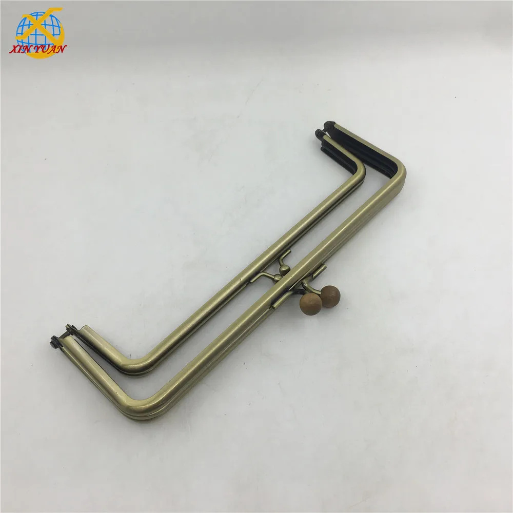 昕源五金双格手袋五金架， 圆角古铜色铰 ，子母包夹 ，手袋