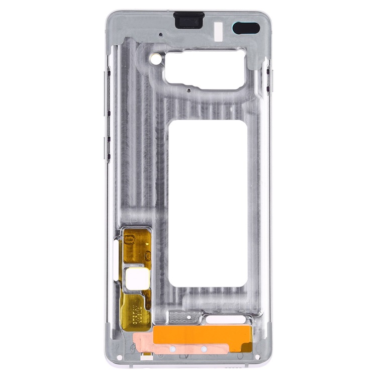Aplicable a Samsung para Galaxy S10 + LCD en el marco central con botones laterales (color: plateado)