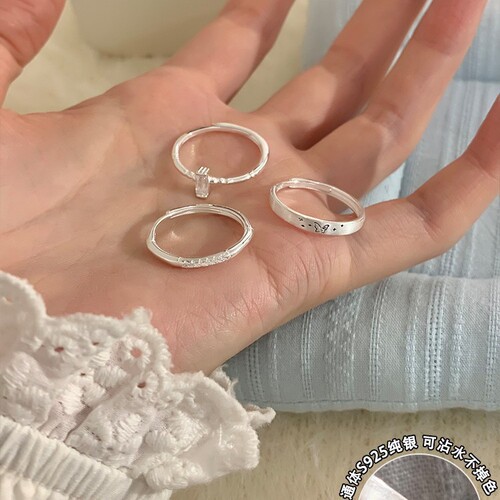 Sweet Diamond Butterfly Ring for Women, Unique Design, Stackable, Exquisite and Versatile, Index Finger Ring, High-End and Elegant Finger Ring for Women