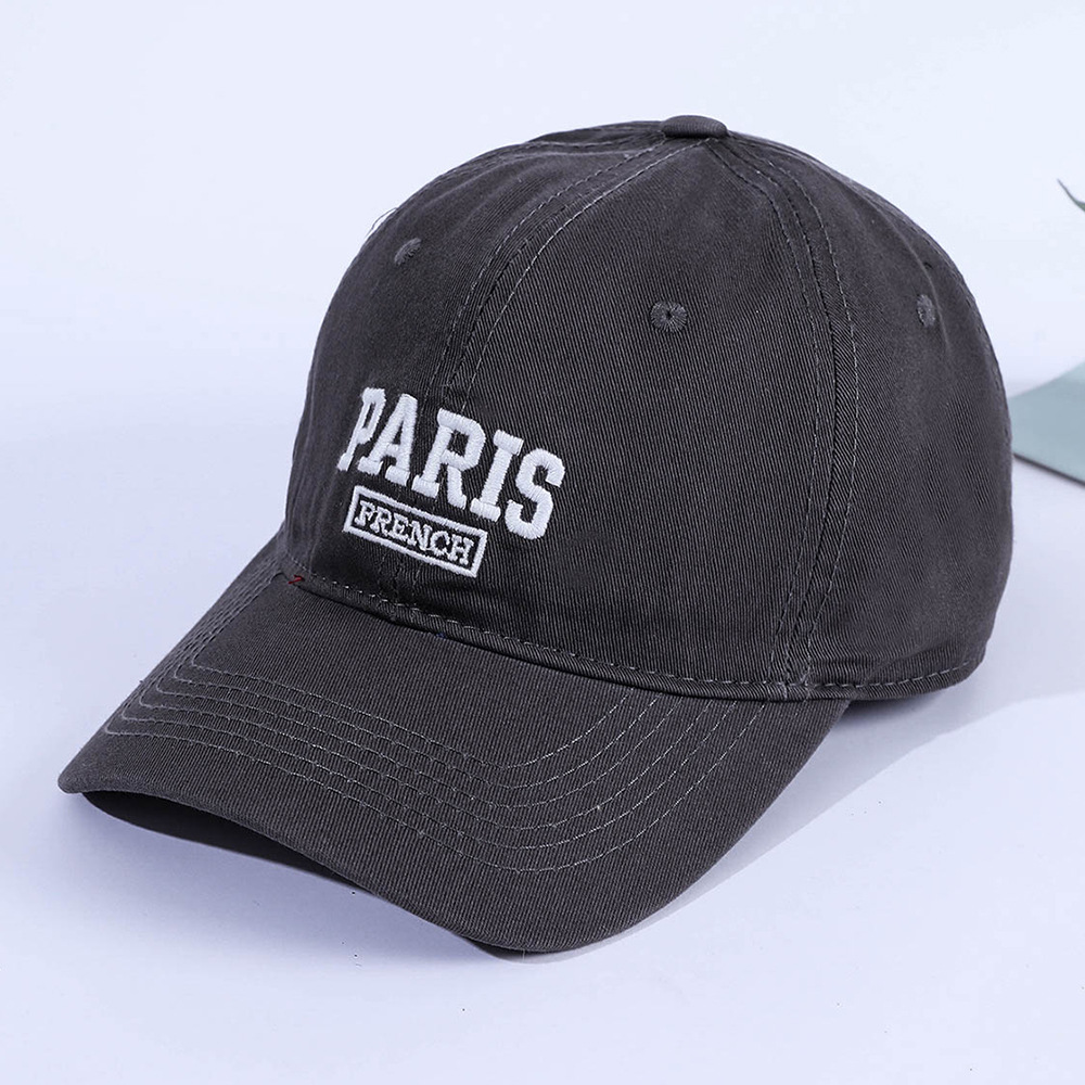 Estilo coreano gorra de béisbol letras 2023 nueva primavera y verano suave tapa personalizada tapa enarbolada