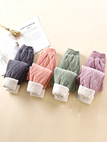 Children's Cotton Pants Three-Layer Thick Winter Boys' Student Inner Wear Girls' School Uniform Inner Layer Base Warm Pants