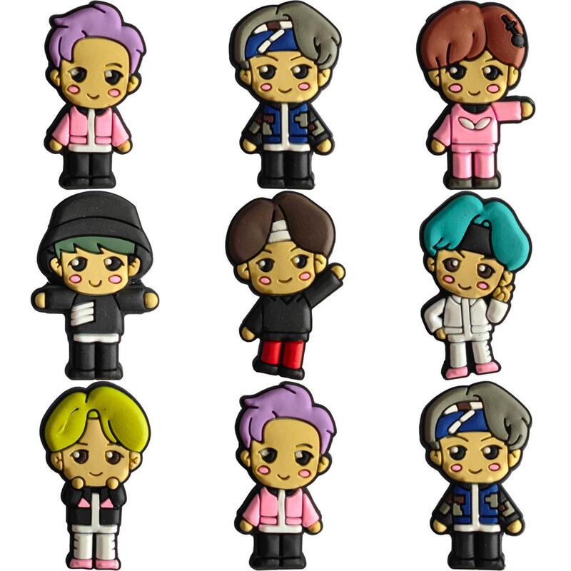 Bulletproof Youth Group Series Shoe Buckle Cross-border Hot-selling Shoe Flower Shoe Decoration diy Shoe Accessories PVC Plastic Shoe Flower Cartoon