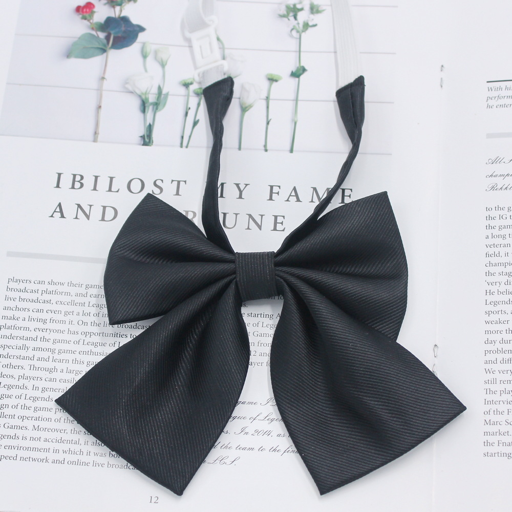 Directo de fábrica sarga color sólido pajarita boxeador flor profesional trabajo coreano casual JK pajarita mujeres arco