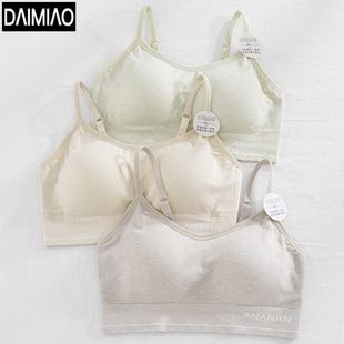 Spring New Style plus size Underwear Women's Thin Large Chest Small Bra No Steel Ring Inner Base Beauty Back Fixed Cup Summer