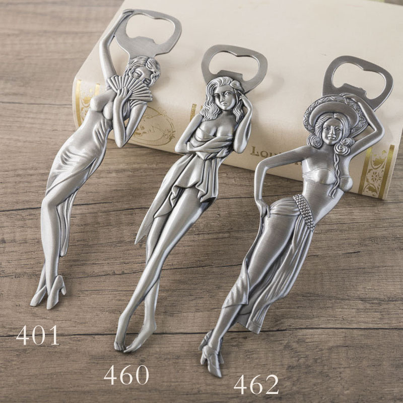 クリエイティブな金属工芸品の広告の栓抜き器の美人の瓶のドライバーのヨーロッパ式のビールの栓抜き器の栓抜き器|undefined