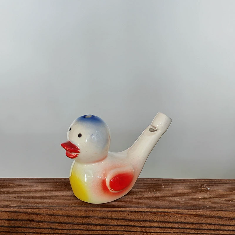 Ceramic Whistle Bird with Lanyard Music Whistle Ceramic Water Bird Scenic Stand Hot Selling Kindergarten Gifts