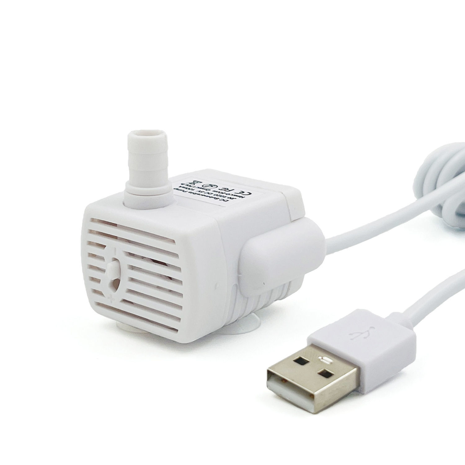 Accesorios para bebedores de agua para mascotas bomba de agua USB5V con lámpara de cinta de algodón ajustable flujo de agua escasez de agua apagado silencioso seguridad
