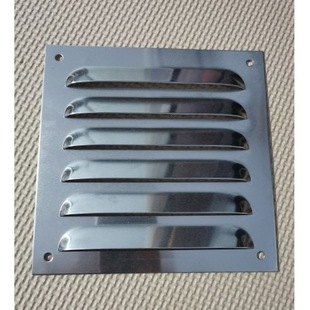 Stainless Steel Louvered Exterior Wall Rainproof Wind Cover Vent Exhaust Vent Heating Cover Aluminum Alloy Air Outlet Grille