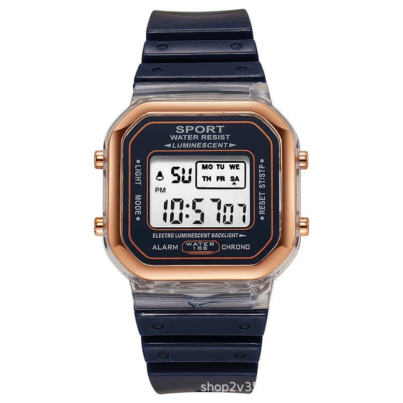 Trend fashionable digital watch, travel waterproof watercolour, new collection, gradient, simple and elegant design