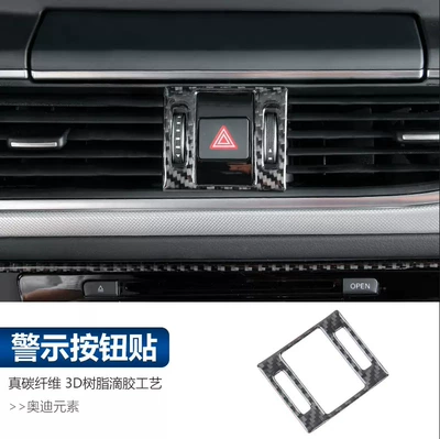 cup central control steering wheel | Car interior film - real-carbon-fiber-warning-button-stickers