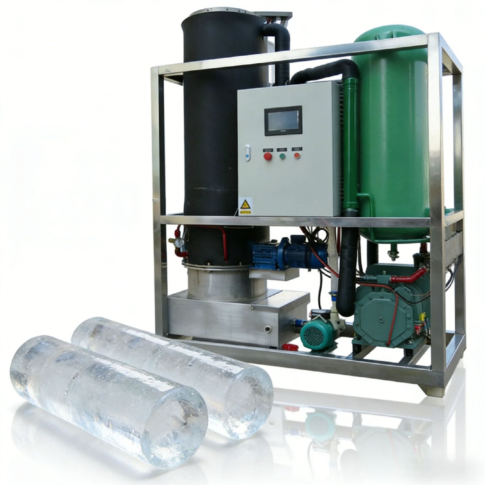 Máquina de hielo industrial a gran escala transfronteriza mercado de máquina de hielo automática comercial para la preservación de mariscos fábrica de máquina de hielo