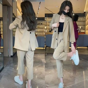 Fat Suit Suit, New Style, Professional Wear, Fashionable, Casual, Thin Suit Jacket, Two-Piece Spandex Suit
