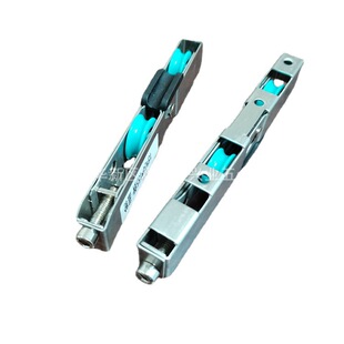 15*24*155 stainless steel floor pulley aluminum alloy door and window lower roller anti-derailment adjustable double plastic wheel