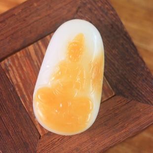 Jin Yu Tang Zhen products Xinjiang Hotan Jade sugar suet white old pit material one thing one certificate to support the national re-examination 0723