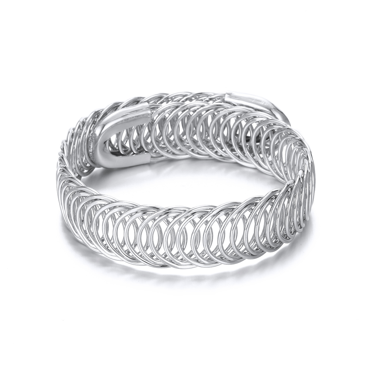 1 Piece Quantity Simple Style Geometric Iron Hollow Out Unisex Bangle