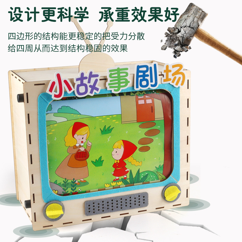 Kindergarten rincón de idiomas Story TV muñeca casa Materiales regionales clase media y grande área de lectura juego casero material didáctico