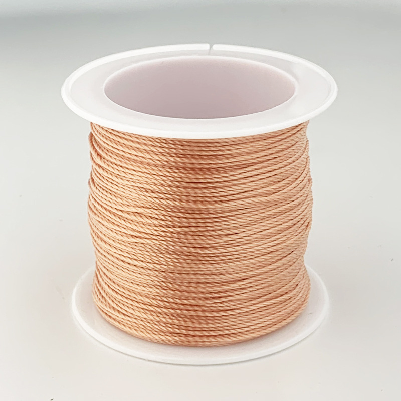 12 hilos de alambre trenzado hilo rojo hilo de color Morandi cuerda trenzada collar cuerda cuerda trenzada a mano material de bricolaje