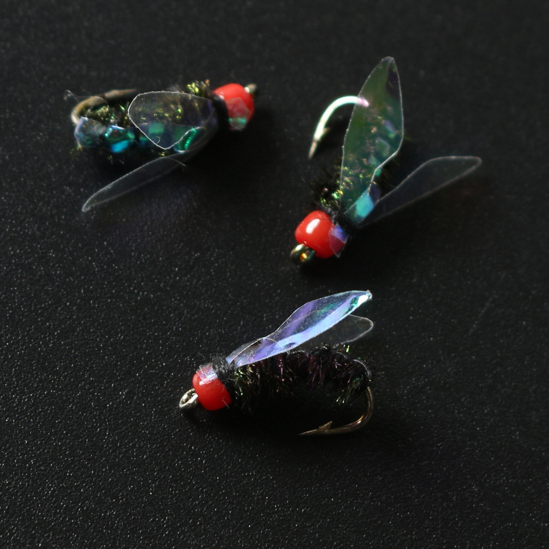 Premium Hand-Tied Fake Bees| Wet Dry Fly Fishing Flies Nymph for Trout Bass Panfish |Lure Box Included Gifts for Men 12 pcs