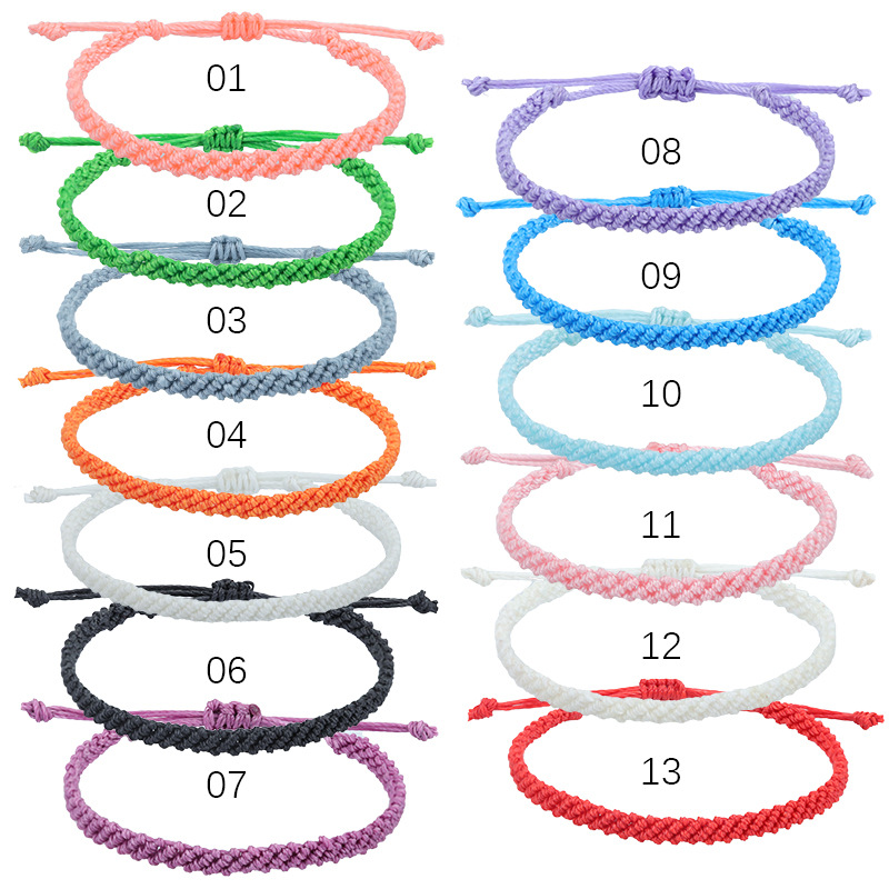 Simple Style Waves rope Knitting Unisex Bracelets 1 Piece