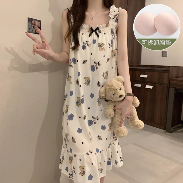 Zd-4022-28 # 푸른 꽃 곰