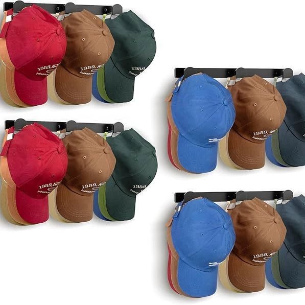 Настенная металлическая подставка для хранения бейсболок для дома, органайзер для ванной комнаты.