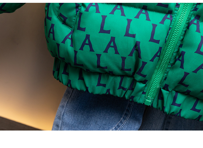 Boys' Winter Thickened 2023 New Baby with Clip and Foreign Style Children's Down Cotton Coat_voghion.com