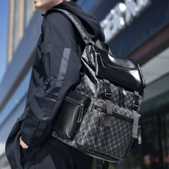 寶諦袋鼠雙肩包男士大容量雙肩背包休閒時尚大包旅行包戶外3011