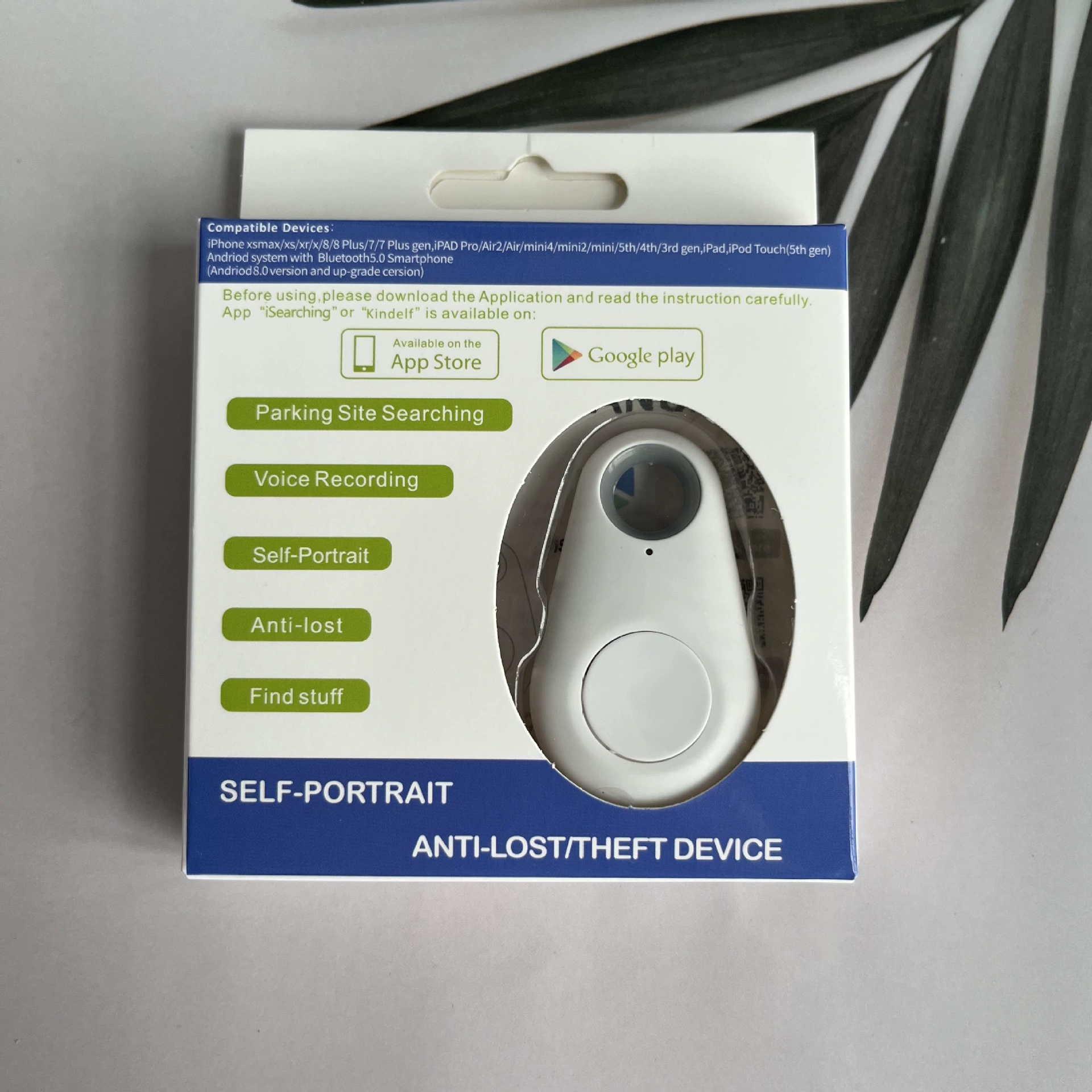 Умное Bluetooth устройство против потери, чтобы найти, двухсторонний брелок, потеря позиций, будильник, Bluetooth против кражи
