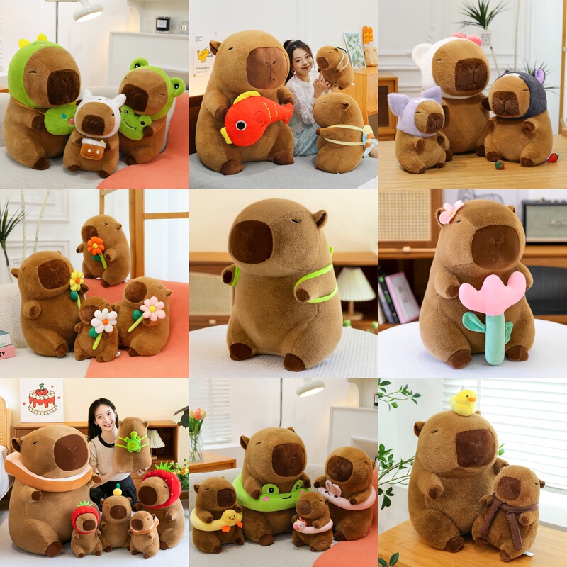 Kapibala Doll Capybara Plush Toy Oversized Doll Pillow Cloth Doll Internet Celebrity Cross-Border Foreign Trade Wholesale