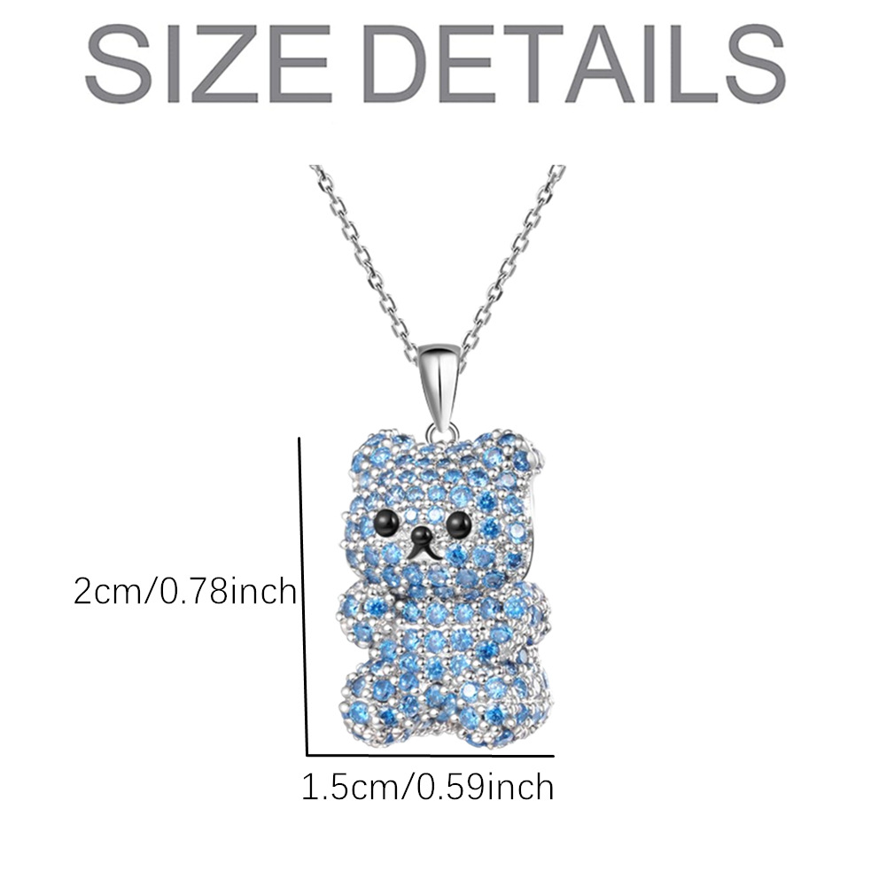 Heißer Verkauf Cartoon Nette Eisbär Anhänger Halskette, Modische Und Vielseitig frauen Tier Schmuck Zubehör Geschenk_voghion.com