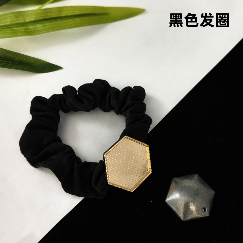 亿簪饰品diy宋锦底托带盖 宋锦发绳可爱发圈凹槽底托包布手工材料|undefined