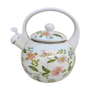 Open Flame 2.2L Aromatic Enamel Teapot Kettle for Boiling Water, Suitable for Brewing Tea and Electric Stove Use