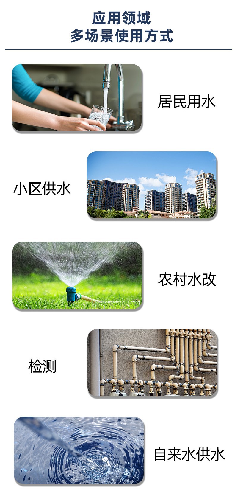 居民用水、农村水改、检测